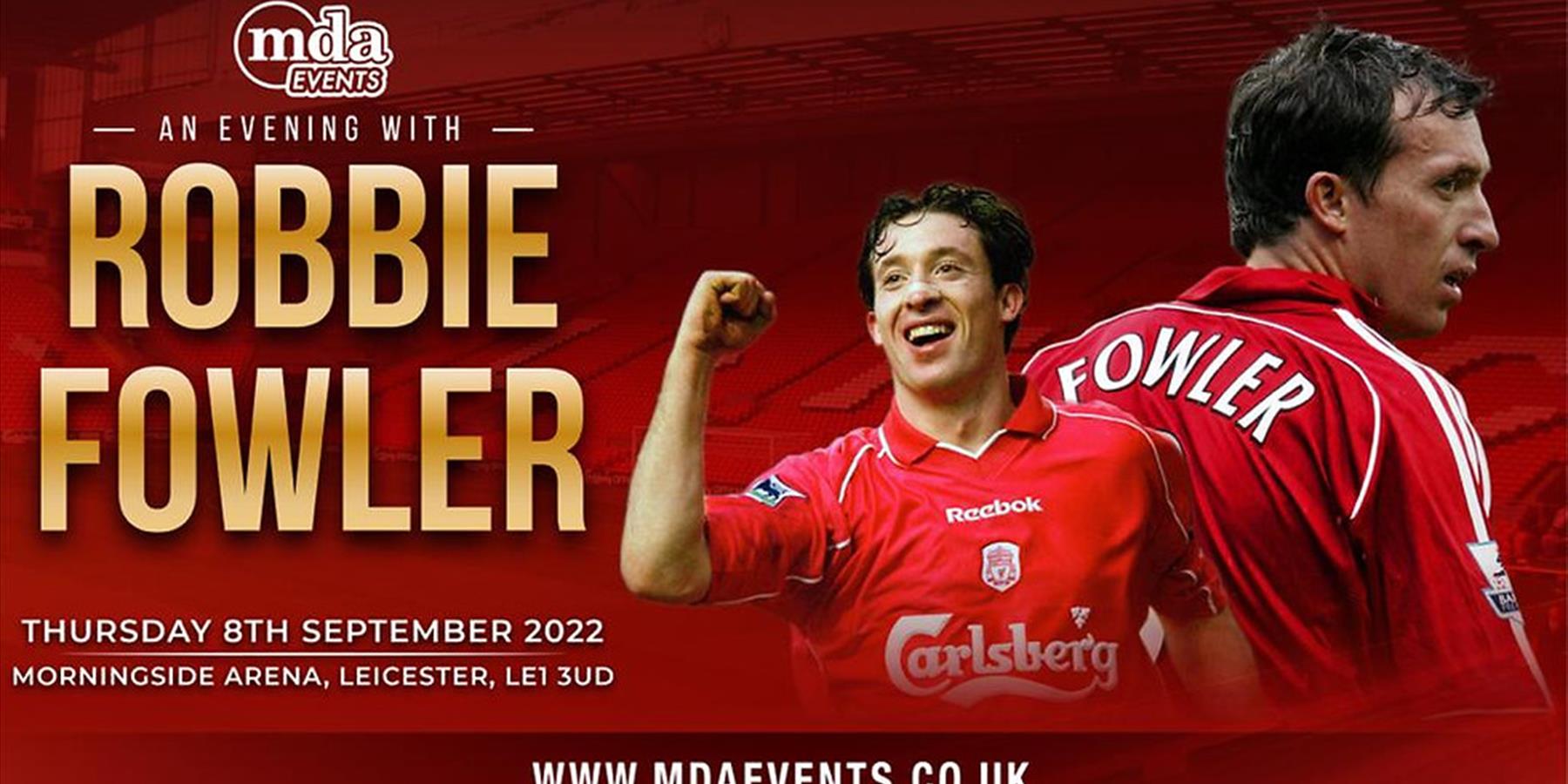 An evening with Robbie Fowler poster