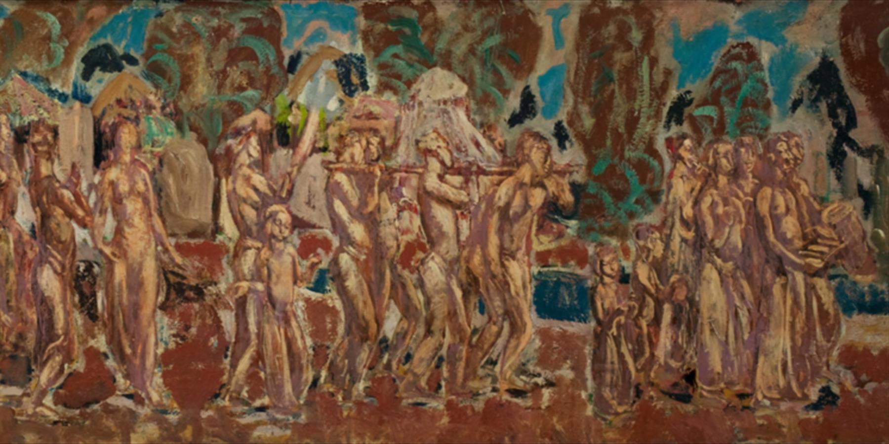 Procession in Bali: A World in a Painting