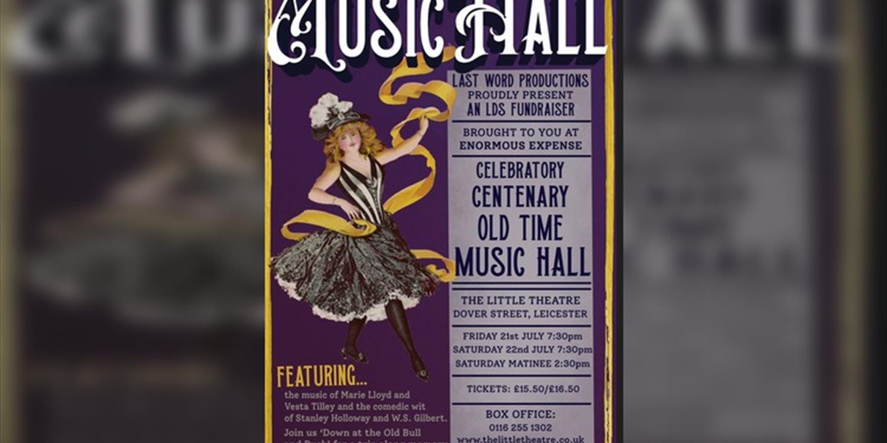 Celebratory Centenary Old Time Music Hall