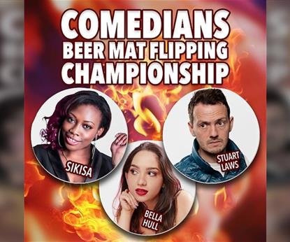 Comedians Beer Mat Flipping Championship