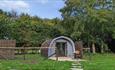 One of the glamping pods