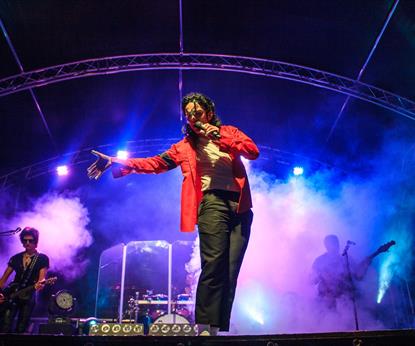 Michael Jackson tribute act on stage