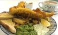 fish and chips at grays in lcb depot