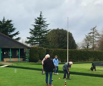 Leicester Croquet Club on the green