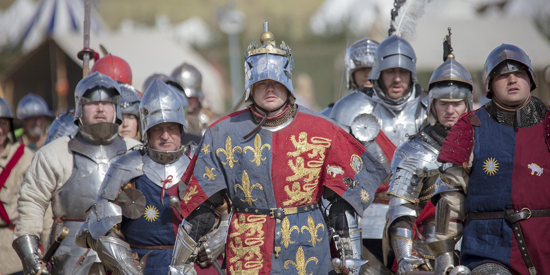 Men in medieval armour