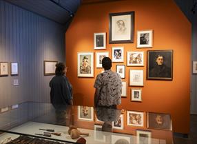 Visitors to the museum