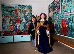 Children in costume at Lewes Castle