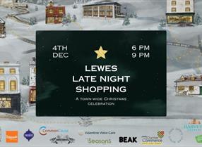 Map of Lewes town centre and event details