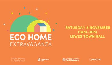 Orange poster promoting event