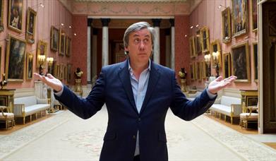 Andrew Graham-Dixon in an art museum