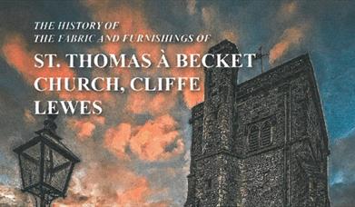 St Thomas a Becket Church Tower against a sunset