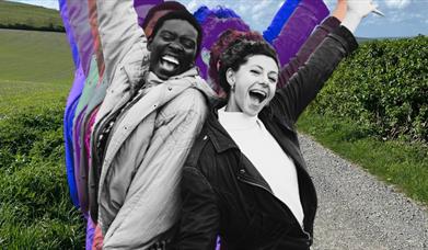 Anna Maria Nabirye and Jess Mabel Jones in the Sussex countryside