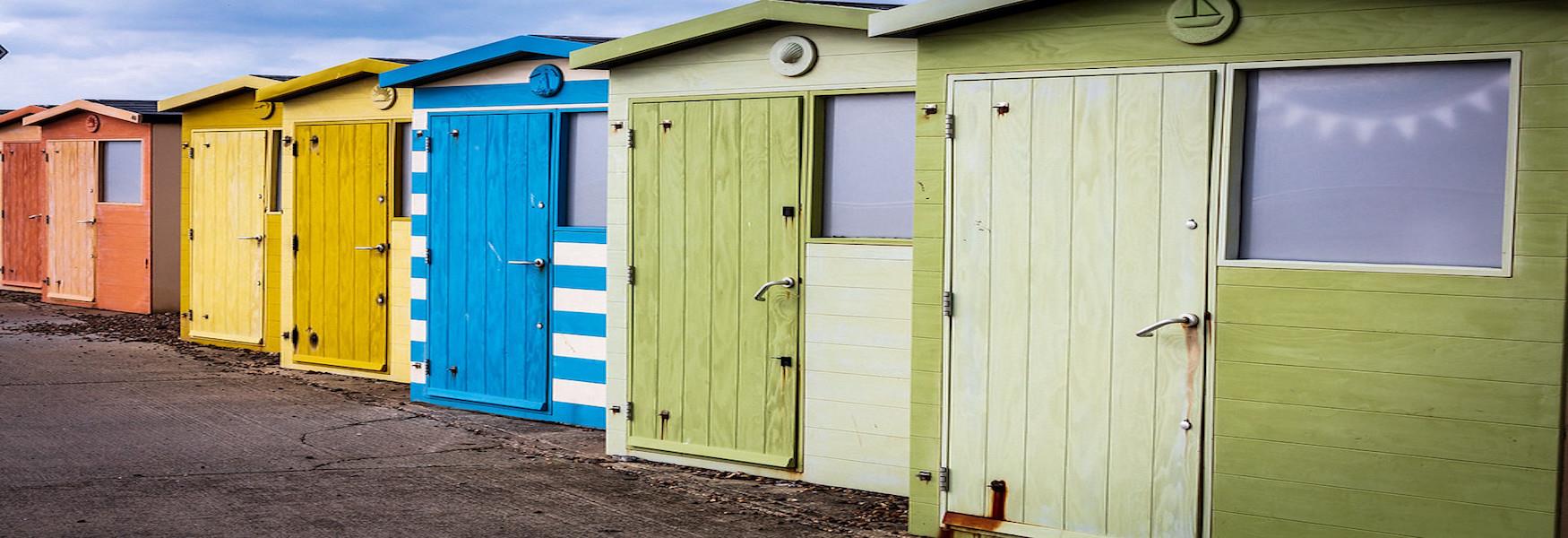 Beach Huts at Seaford Beach - Nigel French