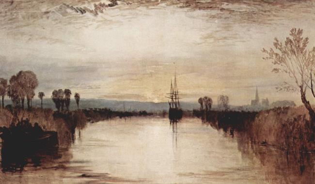 Painting of a river scene