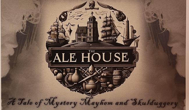 Poster showing Ale House and a sailship