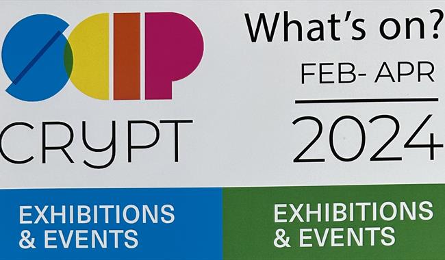 Crypt poster for exhibitions