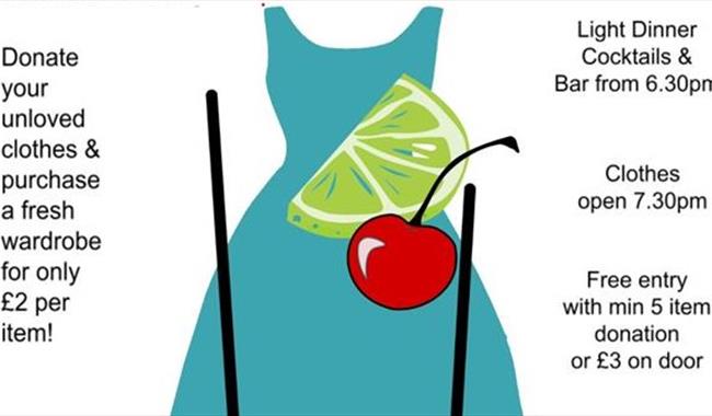 Dress with cocktail cherry