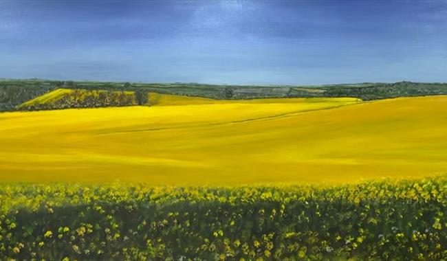 Sussex landscape painting by Marcus Cherrill