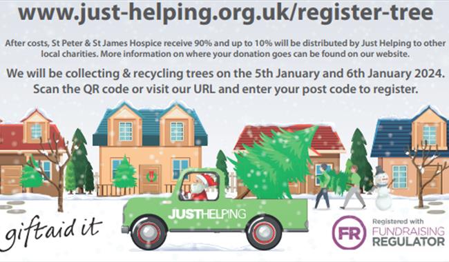 Poster for recycling Christmas trees