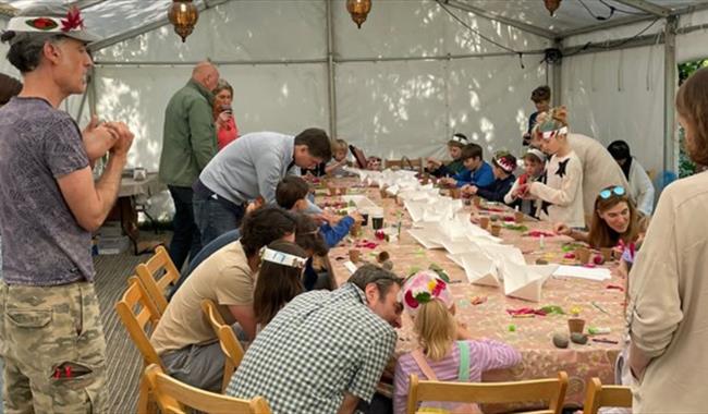 Puppet workshop in full swing