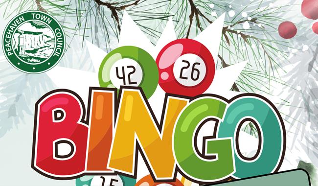 Festive bingo poster