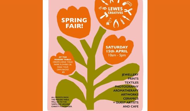 Spring poster design for Lewes Creatives