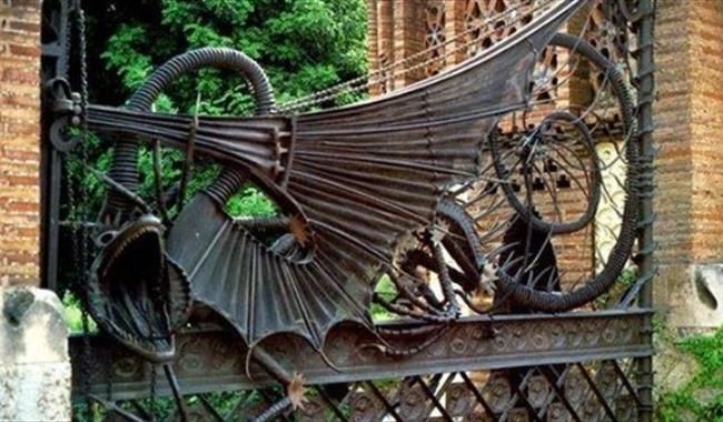 Gaudi designed gate