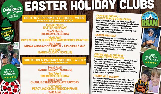 Details of Holiday club on fake noticeboard