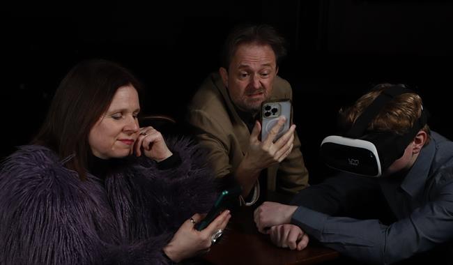 Actors in Lewes Little Theatre production