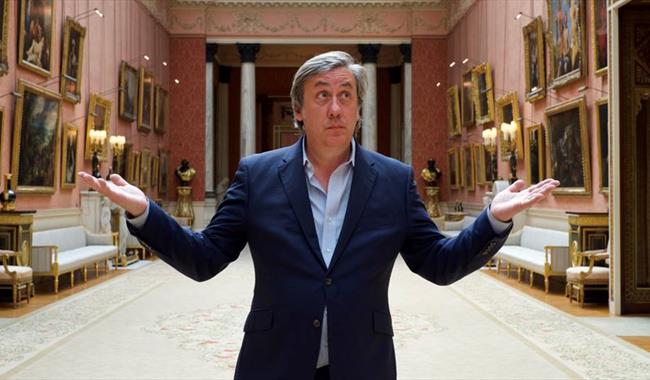 Andrew Graham-Dixon in an art museum