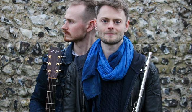 Folk  musicians Jake Tweddle and Simon Stallard