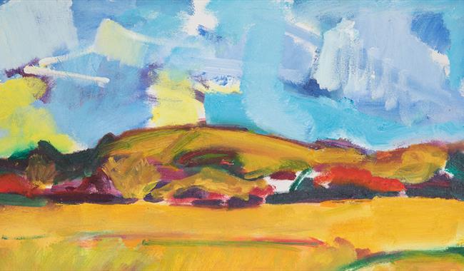 Painting of the South Downs by Julian Le Bas