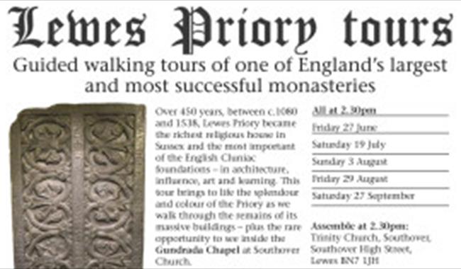 Lewes Priory Tour poster
