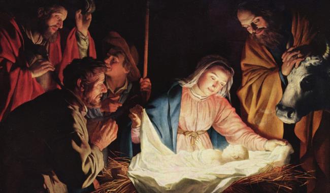 Baroque nativity scene