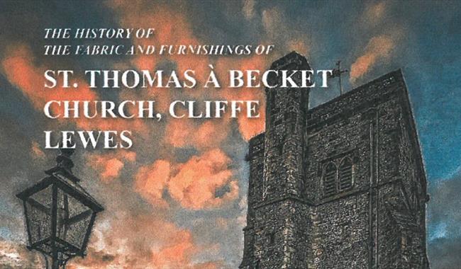 St Thomas a Becket Church Tower against a sunset