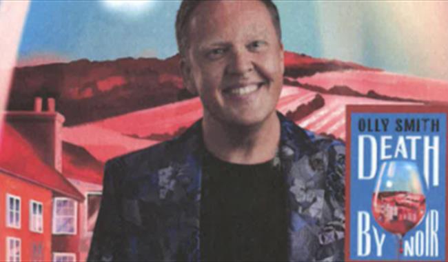 Wine expert Olly Smith with his new book Death by Noir