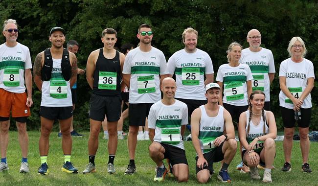 Runners taking part in Peacehaven Trail Series
