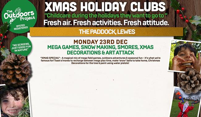 Images of kids having fun and festive background