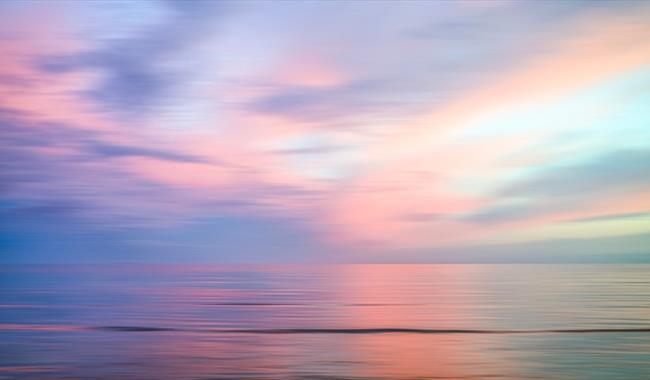 Sky reflected in the sea image