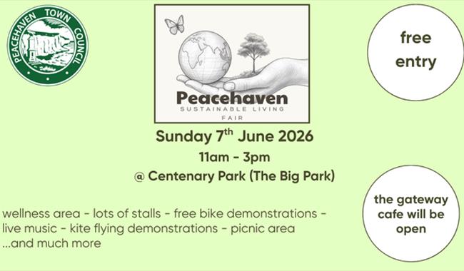 Poster with details of event