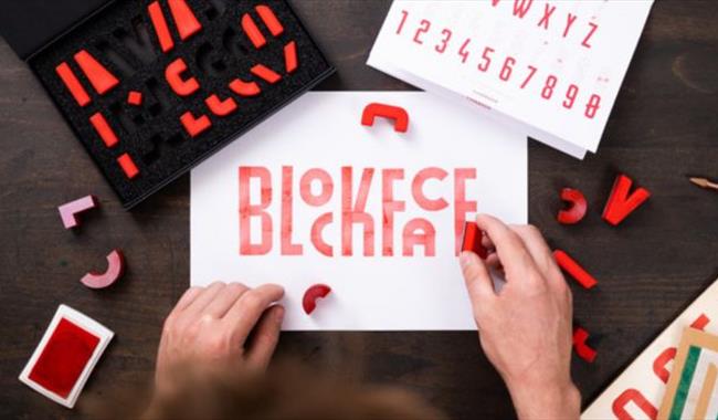 Using typographic printing blocks