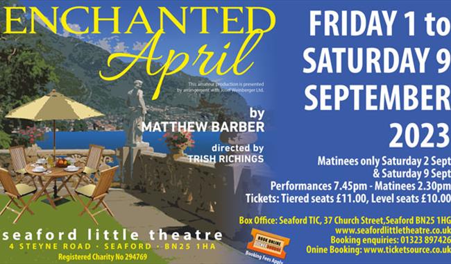 Poster with Italian scene for Enchanted April