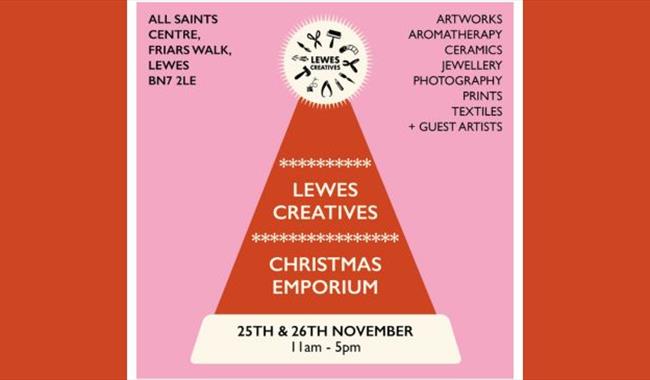 Festive poster for Lewes Creatives