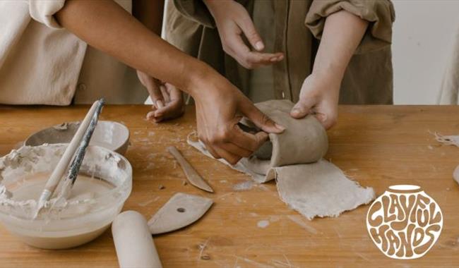 Clay mug in the making