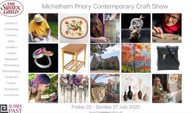 Poster with images of crafts featured at the Show