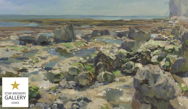 Painting of rockpools