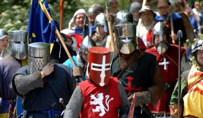 Re-enactors at the Battle of Lewes