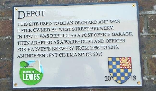 Wall plaque for Lewes Depot
