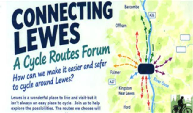 map of Lewes and details of event