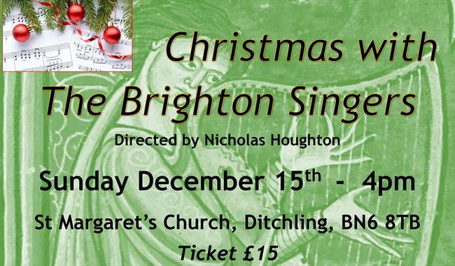 Poster with festive decoration for choir event